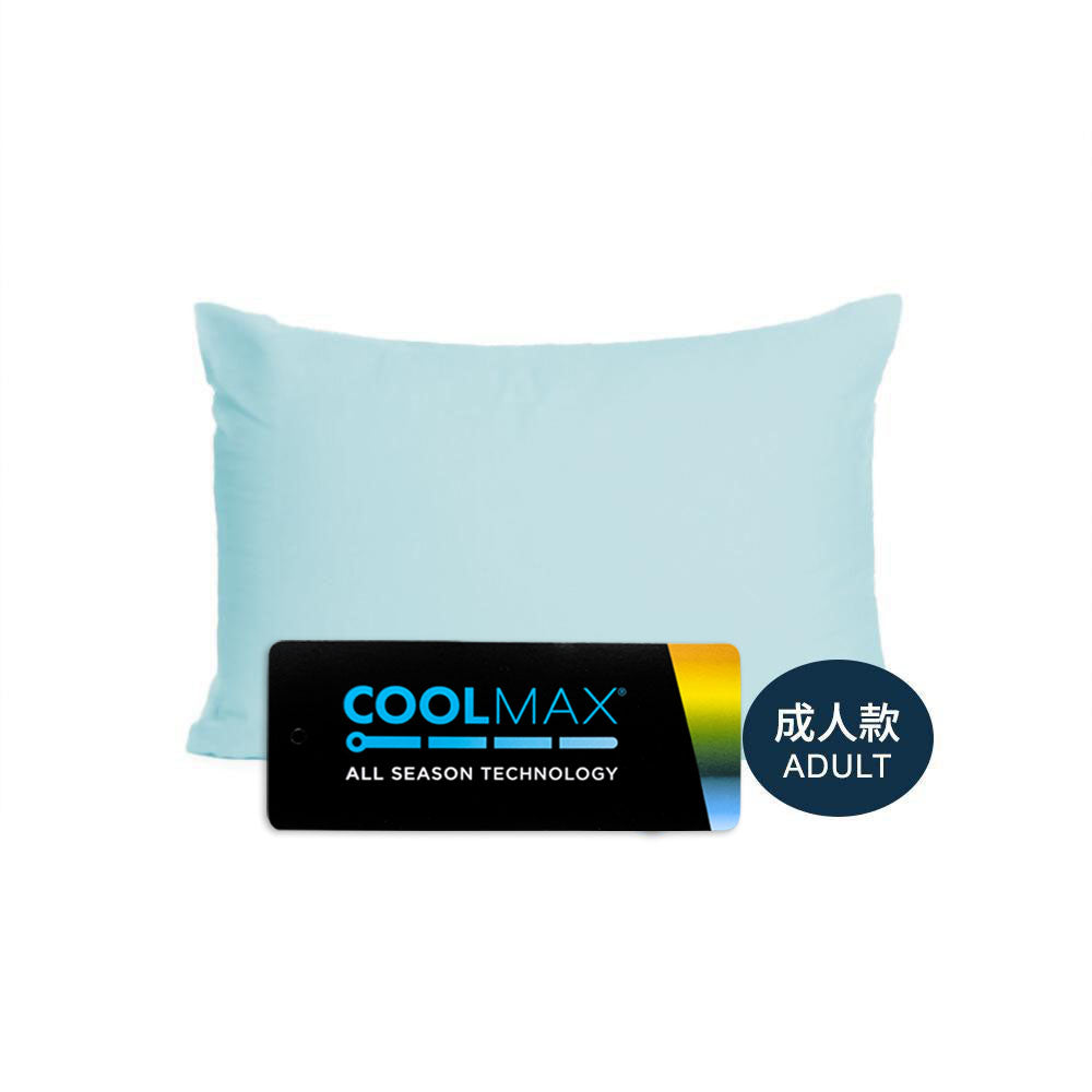 四季舒適系列 Regular 款 COOLMAX ALL SEASON 枕頭套 - 防菌防臭防蟎單人款 - 雪晶藍色-PE-PC1024IB