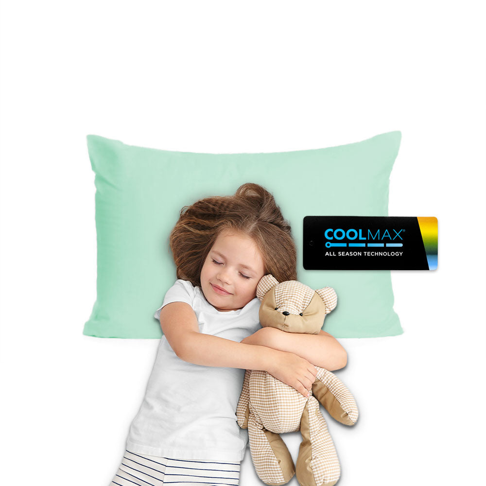 四季舒適系列 兒童款 COOLMAX ALL SEASON 枕頭套 - 防菌防臭防蟎單人 - 珍珠綠色-PE-PC1025PG