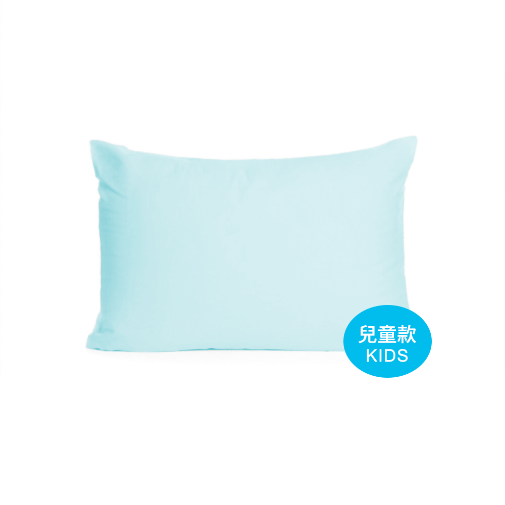 兒童枕頭套系列 - 防菌防臭防蟎單人 - 水晶藍色-Patito